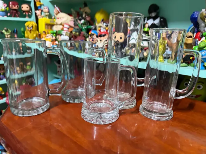 Coleção canecas de vidro