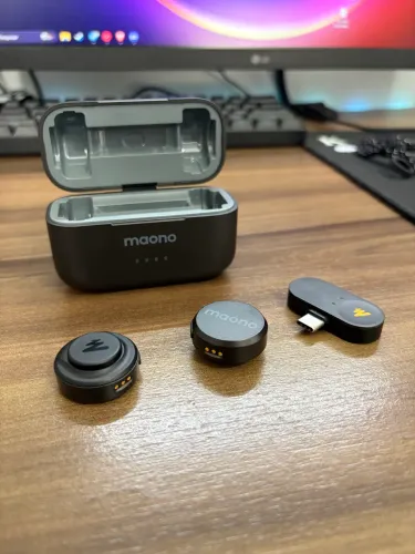Microfone de Lapela Maono Wave T5