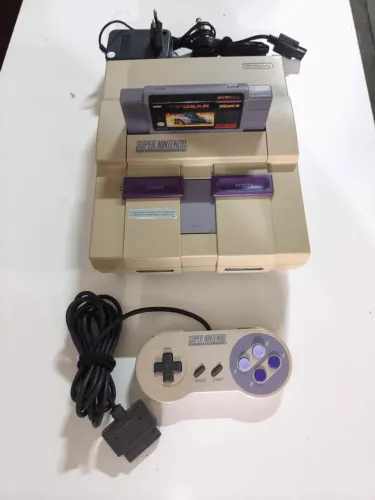 Snes FAT perfeito estado completo