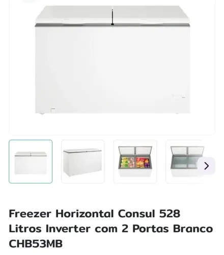 Freezer consul 528 litros 