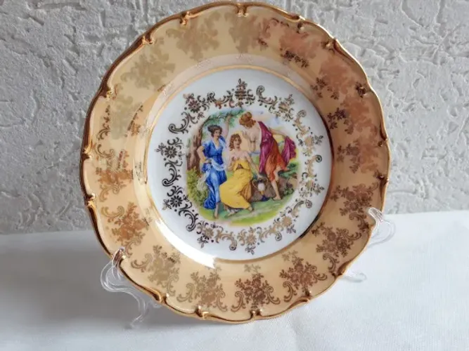 Lindo Prato Decorativo Cebis Republica Tcheca Carlsbad 19 cm