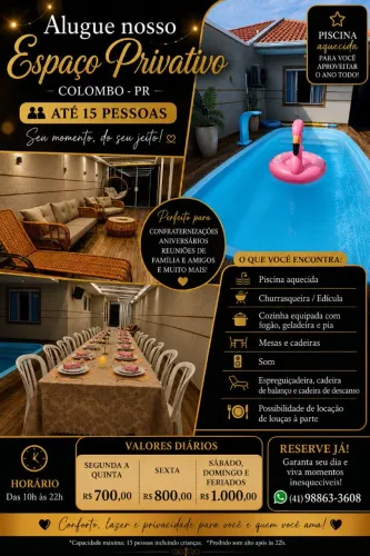 Locaçao casa com piscina aquecida
