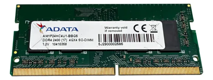Memória Ram Adata 4gb Ddr4 2400mhz Sodimm Para Notebook