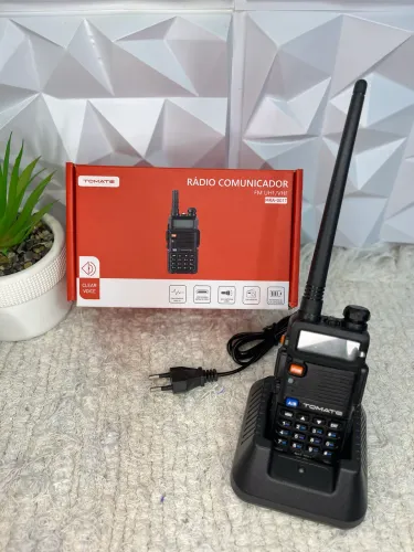 Rádio Comunicador Tomate MRA-001T UHF/VHF com FM e Lanterna