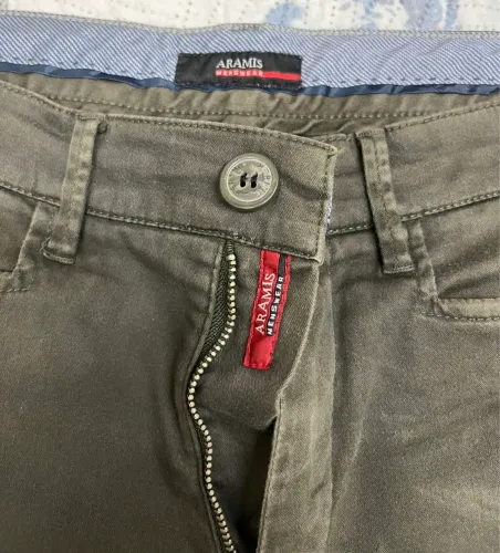 Calça chino slim Aramis Original verde militar