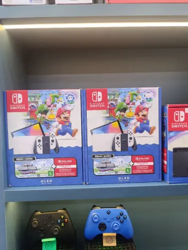 Nintendo Switch OLED Mario Wonder - Novo lacrado
