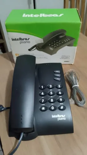 Telefone fixo Intelbras Pleno em estado de novo. 