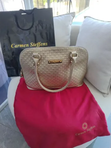 Bolsa Carmen Steffens dourada original