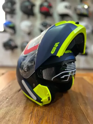 Capacete Moto Givi X21 Spirit Escamoteável Robocop C/ Óculos