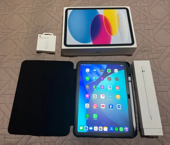 IPad 11 Azul 128 Gb + Capinha + Película + Apple Pencil