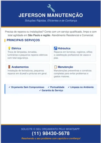 Serviço de manutenção 