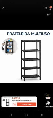 ESTANTE PRATELEIRA DE PLÁSTICO
