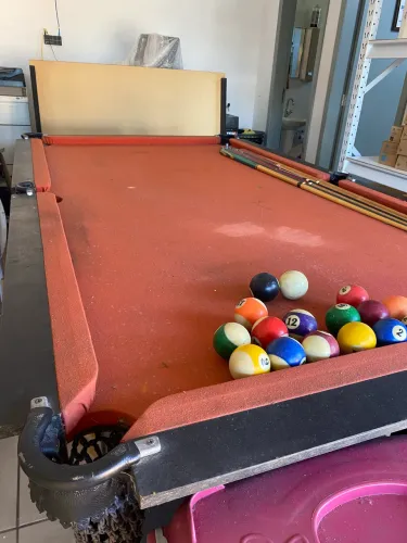 Mesa de Sinuca e Ping Pong - Completa com Acessórios