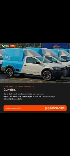 Vaga para motorista entregador