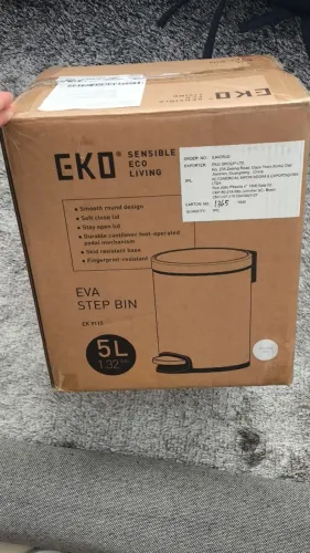 Lixeira EKO 5l aço inox eva