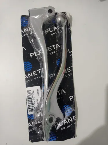 Par Manete de Freio Cromado para Moto - Novo na Embalagem<br>