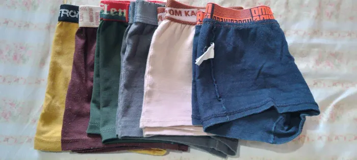 6 cuecas infantis por 20 reais