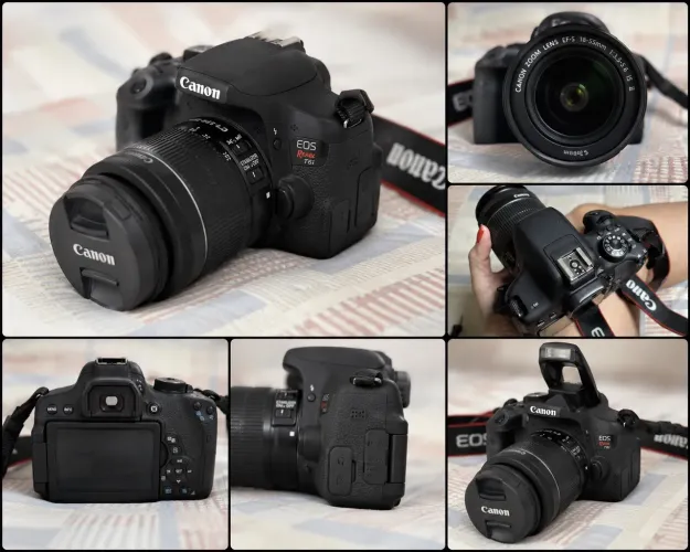 Canon EOS Rebel T6i + Lente 18-55mm