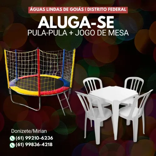 Aluga se mesas e pula pula