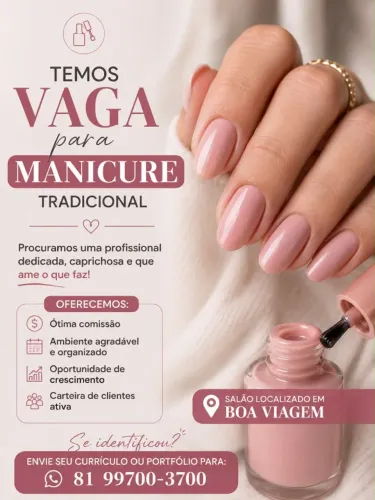 Manicure com experiência