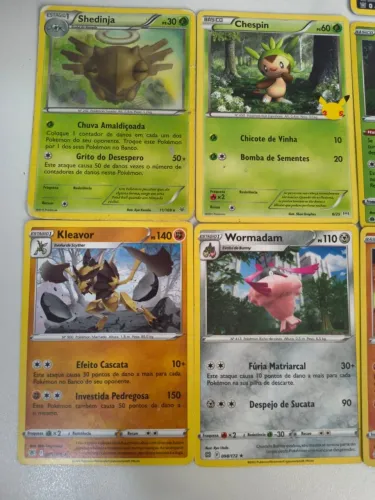 Lote com 500 cartas pokémon