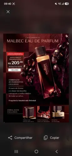 Lançamento Malbec oud