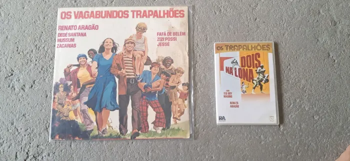 SUPER OFERTA-Dvd Dois na Lona(Os Trapalhões - original ) + Vinil Os Vagundos Trapalhões