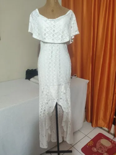 Vestido branco - Tam 38 a 42 - NOVO
