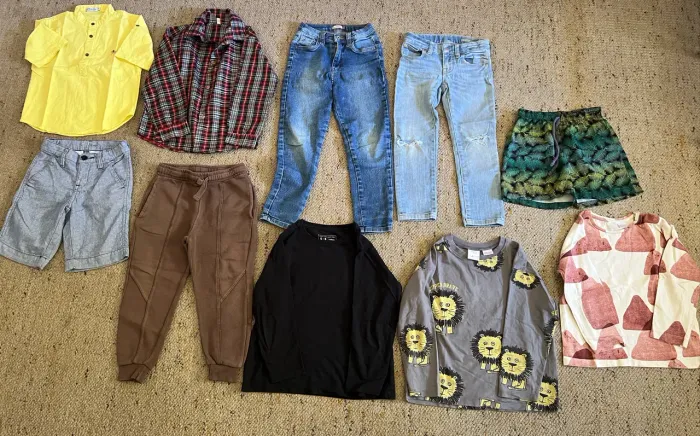 Lote 10 peças roupas menino 4 a 6 anos diversas marcas