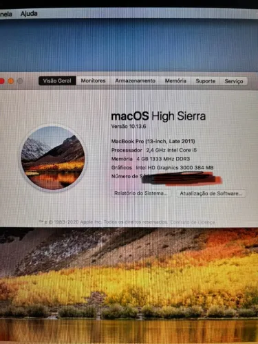 MacBook Pro 13,3 polegadas (Modelo A1278 / Final de 2011) - Rápido, com SSD