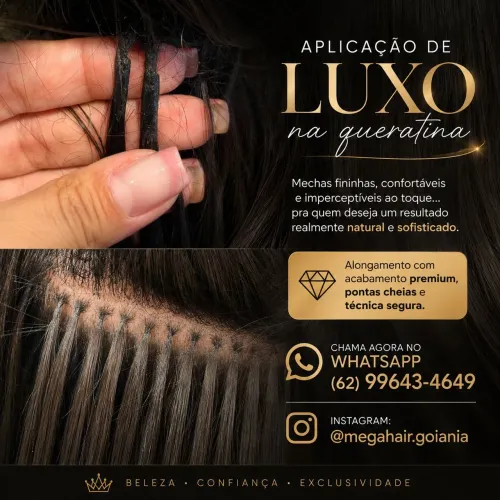 Trabalhamos com método da queratina, telas costuradas,fita adesiva e nó italiano.