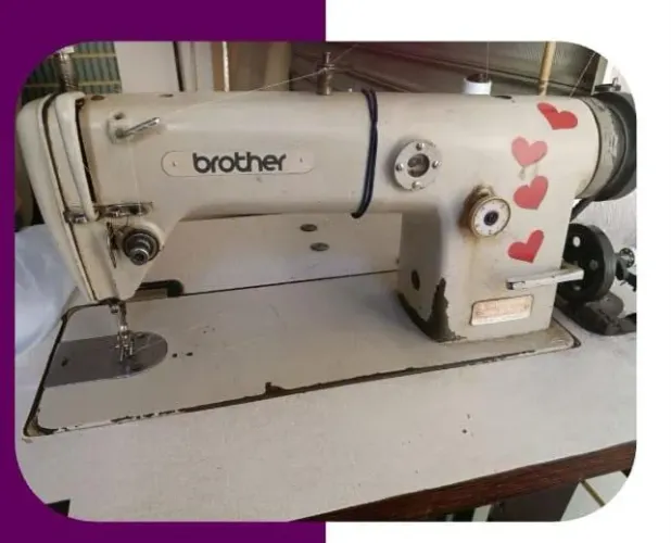 Máquina de costura reta semi industrial 