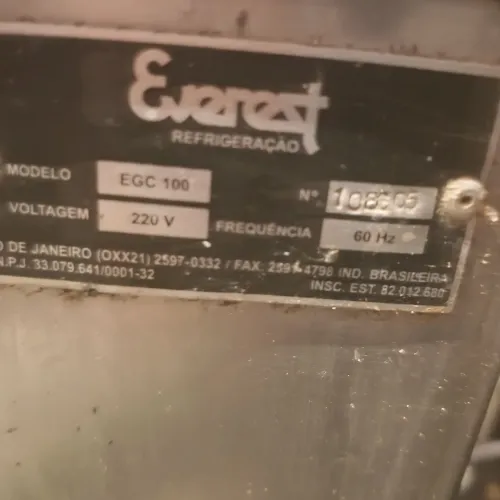 Máquina de Gelo Everest EGC em Aço Inox - ótimo estado de conservação 