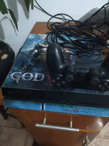 Play 4 FAT 500 gigas Luz Azul Para Conserto
