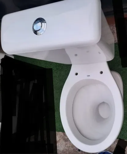 Vaso sanitário acoplado celite com mecanismo duplo branco