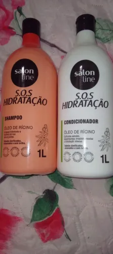 S.O.S Hidratação Salon Line 1L Shampoo e Condicionador