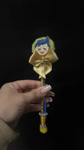Caneta Decorada - Divertidamente - Alegria