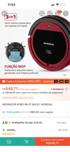 Aspirador robô
