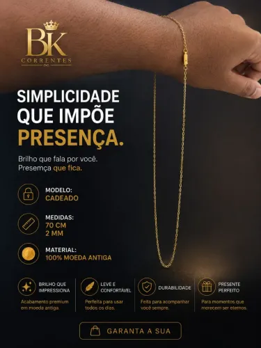 Corrente Moeda Antiga