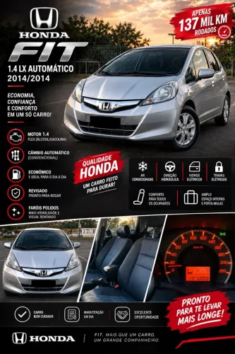 Honda Fit LX 1.4/ 1.4 Flex 8v/16v 5P Aut. 2014