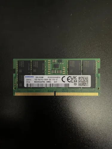 Memória RAM Samsung 16GB DDR5 5600MHz SO-DIMM para Notebook