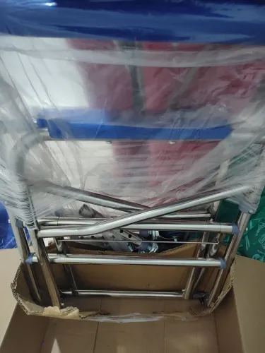 Cadeira de Banho Higiênica até 150kg Abertura Frontal Braço e Pé Rebatível Aluminio