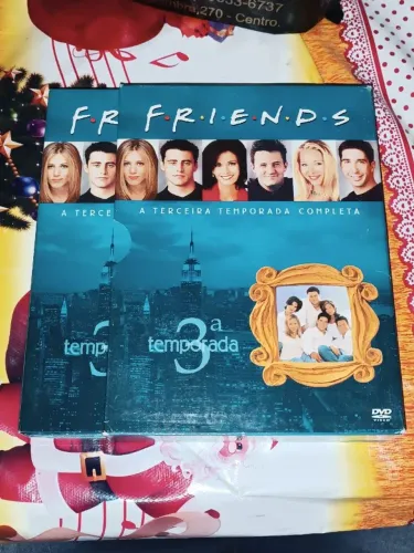 box 4 dvds série seriado friends terceira 3a temporada sitcom