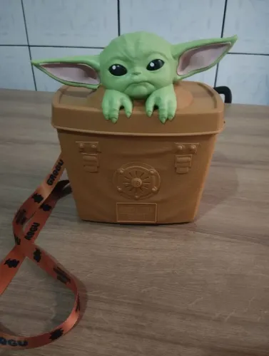 Balde de pipoca, grogu baby yoda The  mandalorian com alça