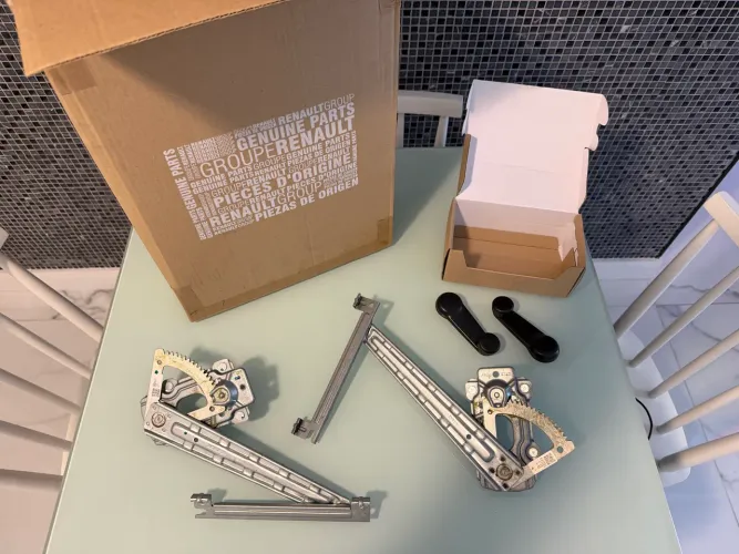 Kit Máquina Vidro Mecânico Traseiro Direito e Esquerdo Renault Kwid