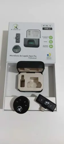 Microfone de lapela sem fio