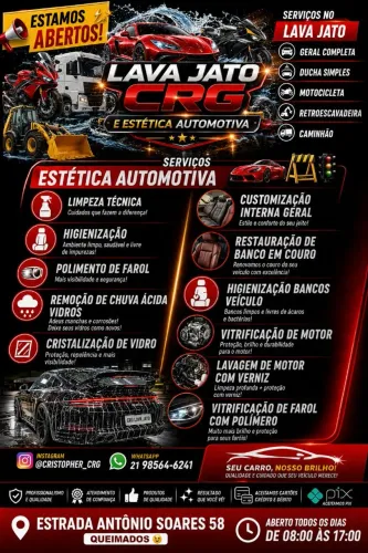 LAVA JATO CRG E ESTÉTICA AUTOMOTIVA