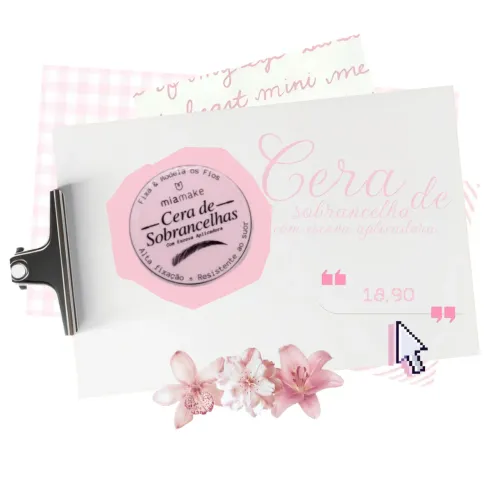 Cera de sobrancelha maquiagem