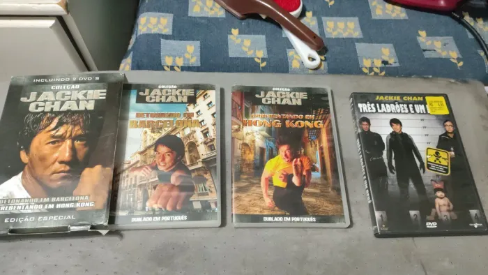 Box dvd Jackie Chan Coleção Detonando em Barcelona Arrebentando em Hong Kong