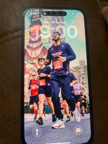 iPhone 14 Pro 256 gb - marcas de uso e traseira trincada